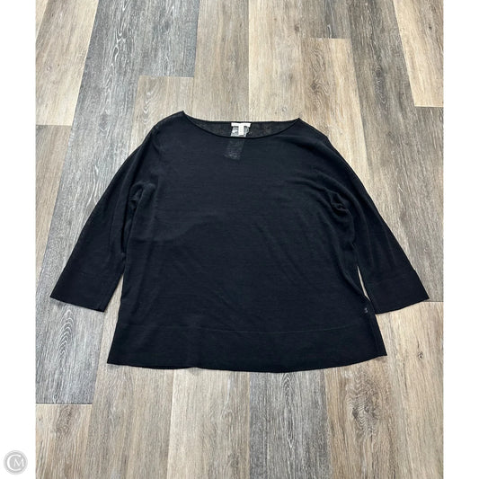Sweater By Eileen Fisher In Black, Size: L