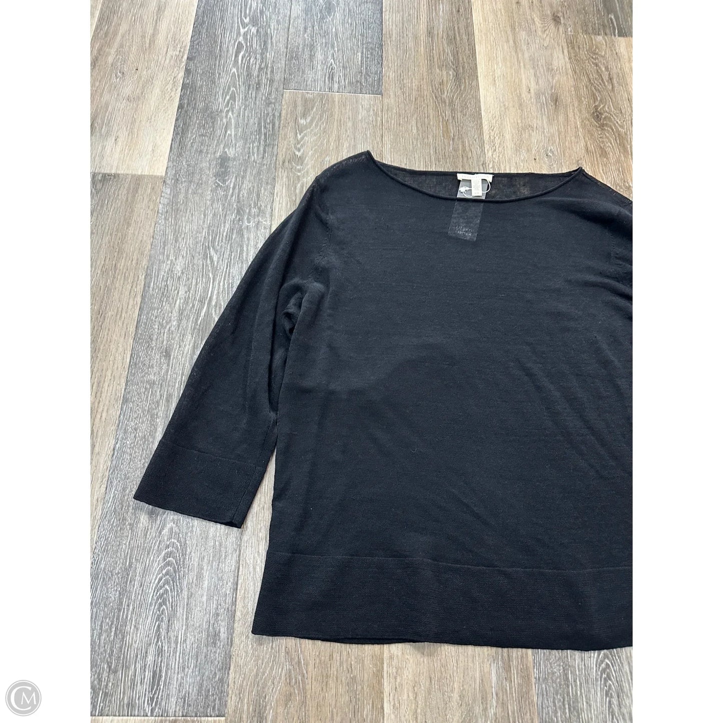 Sweater By Eileen Fisher In Black, Size: L