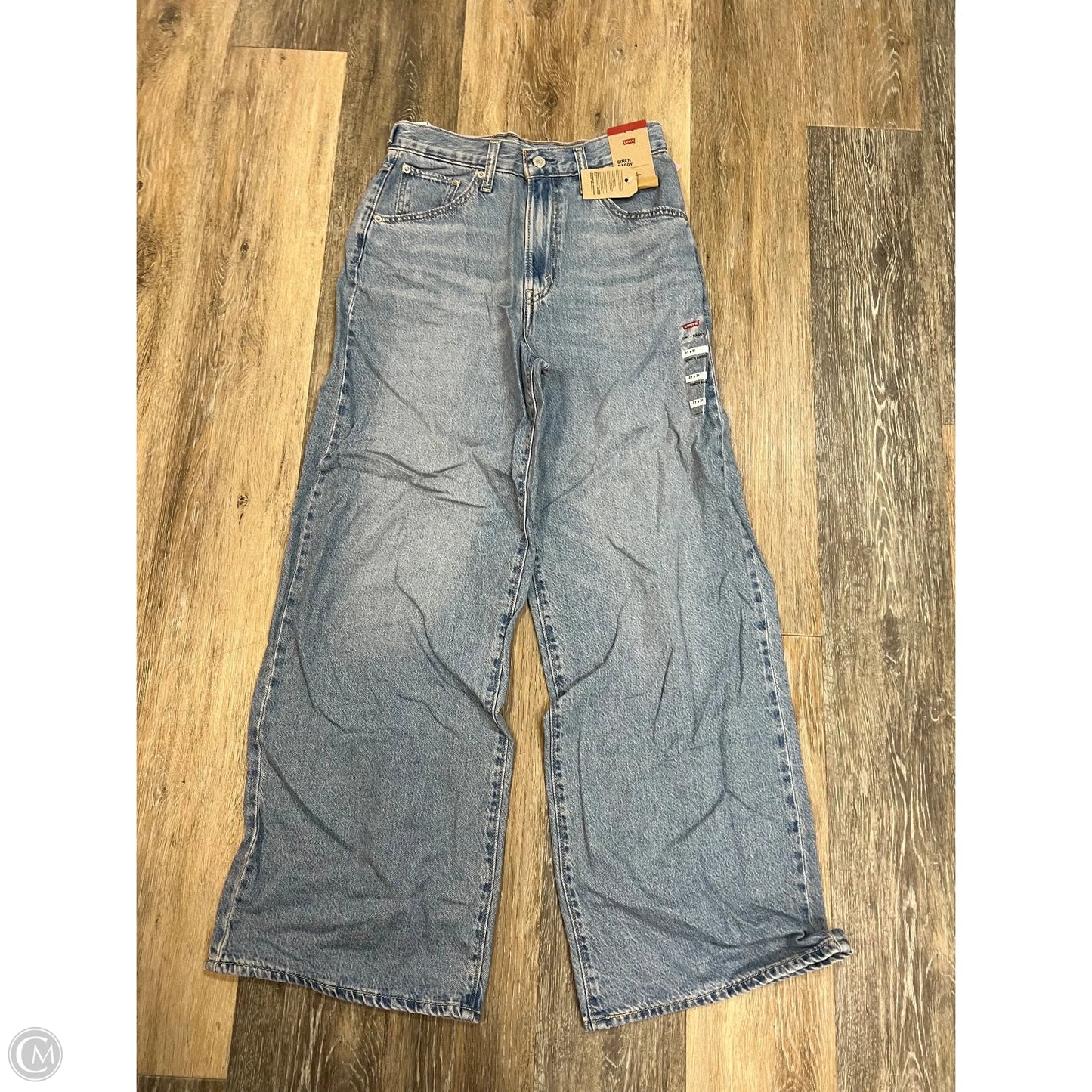 Jeans Straight By Levis In Blue Denim, Size: 4/27