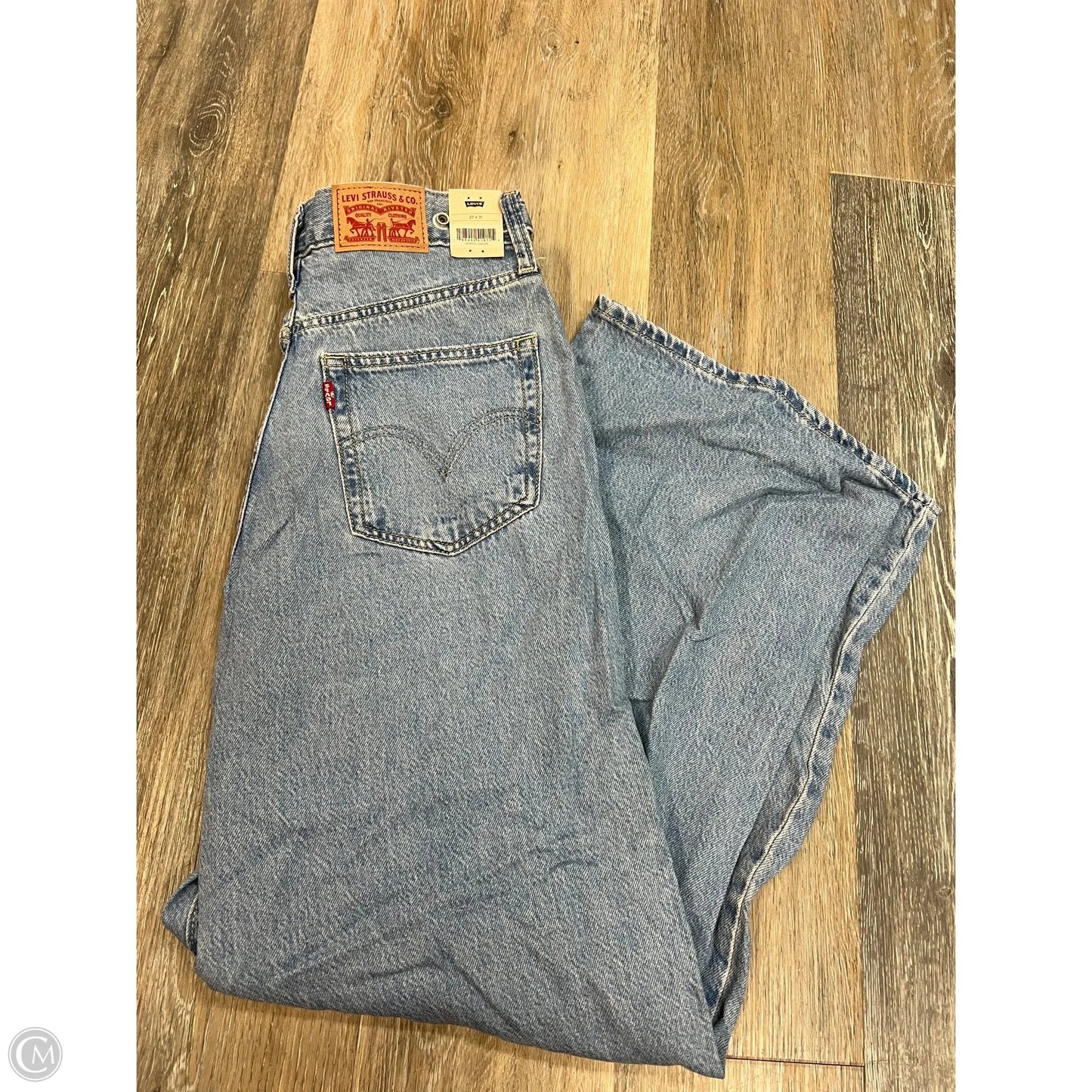 Jeans Straight By Levis In Blue Denim, Size: 4/27