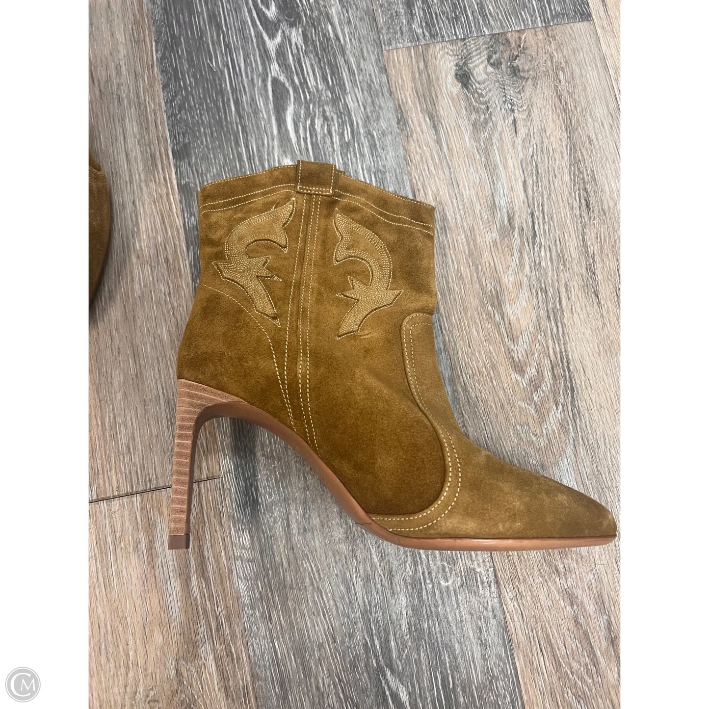 Boots Ankle Heels By BA&SH In Tan, Size: 7.5