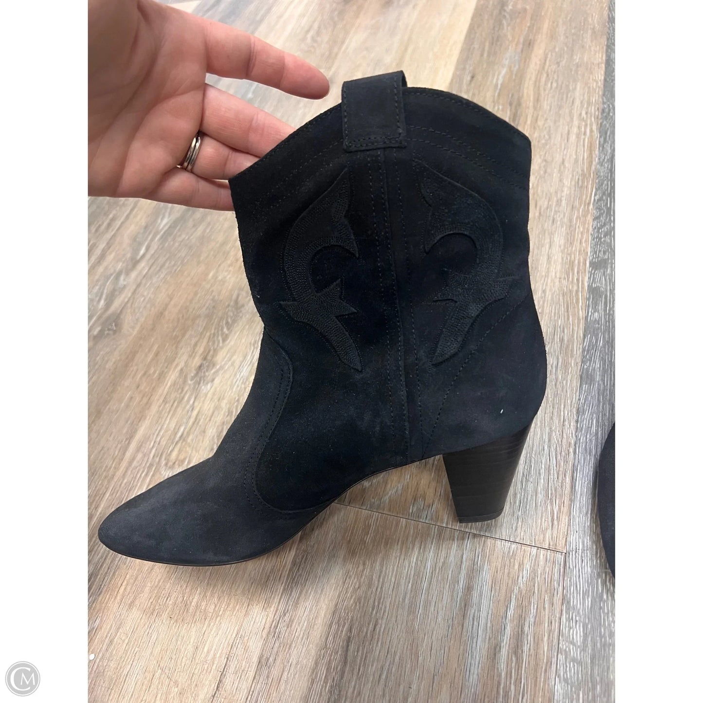 Boots Ankle Heels By BA&SH In Black, Size: 7.5