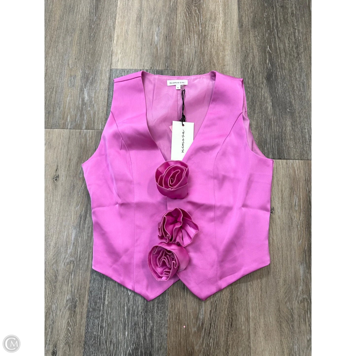 Top Sleeveless By Mimosa In Pink, Size: S