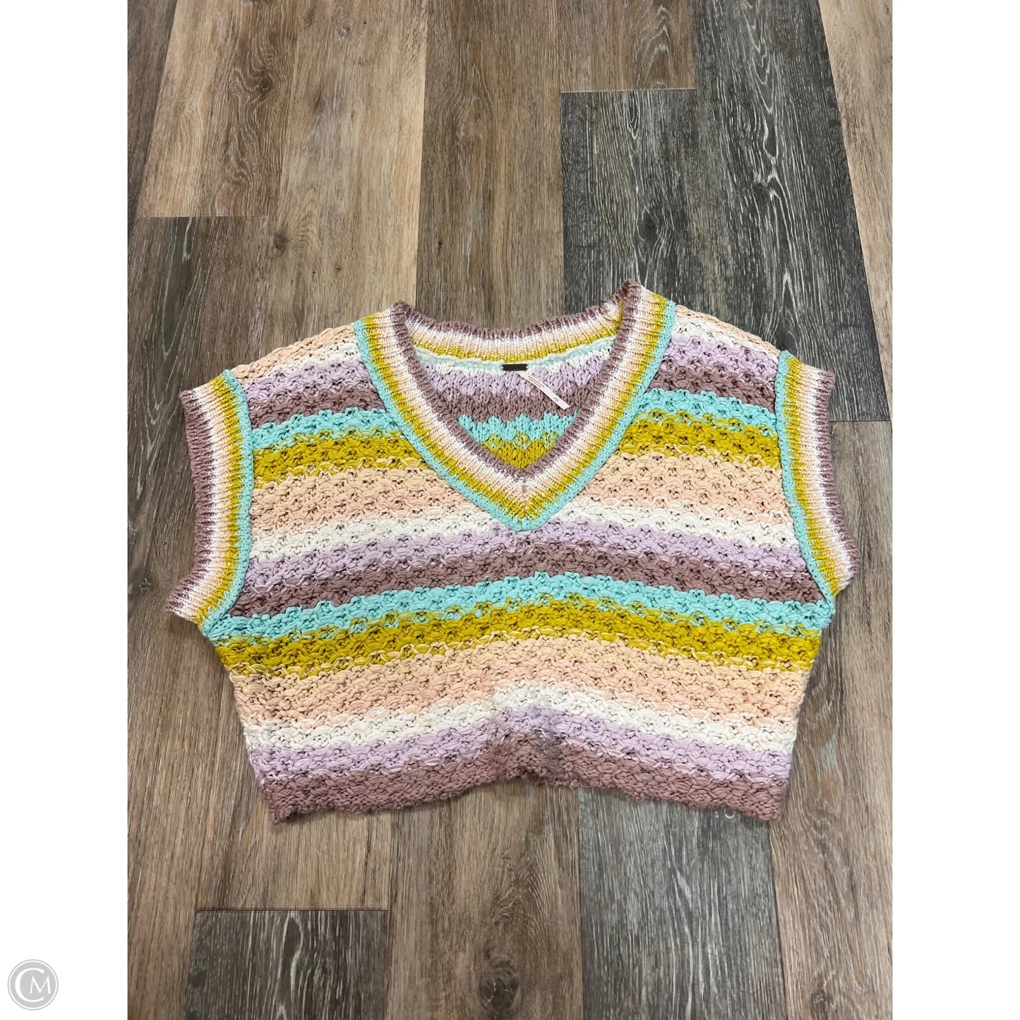 Sweater Short Sleeve By Free People In Multi-colored, Size: S