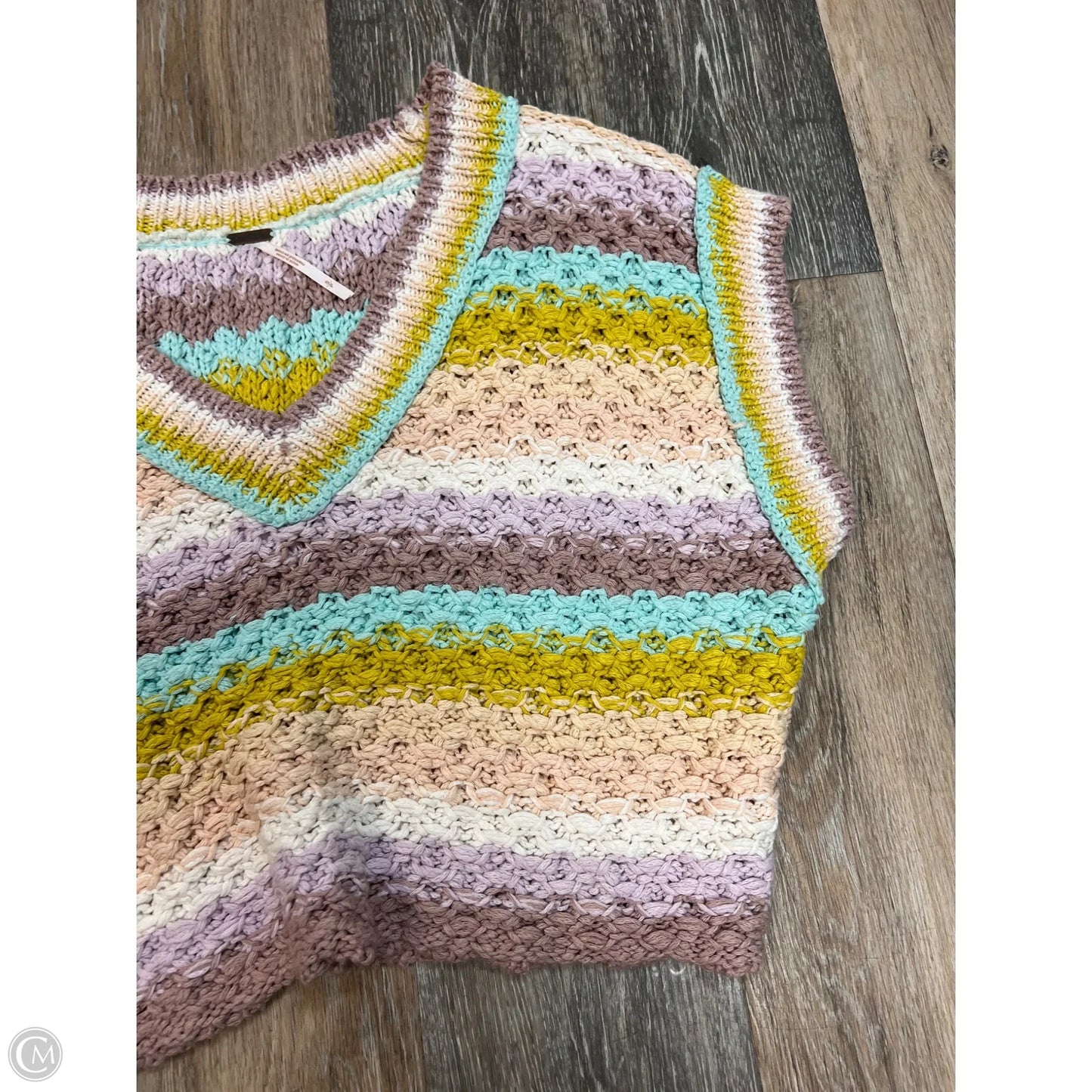 Sweater Short Sleeve By Free People In Multi-colored, Size: S