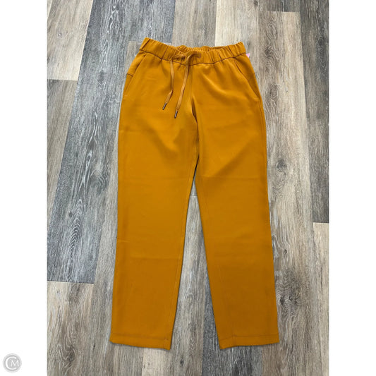 Athletic Pants By Lululemon In Gold, Size: 6
