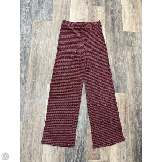 Pants Lounge By Zara In Maroon, Size: S