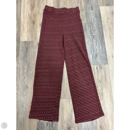 Pants Lounge By Zara In Maroon, Size: S