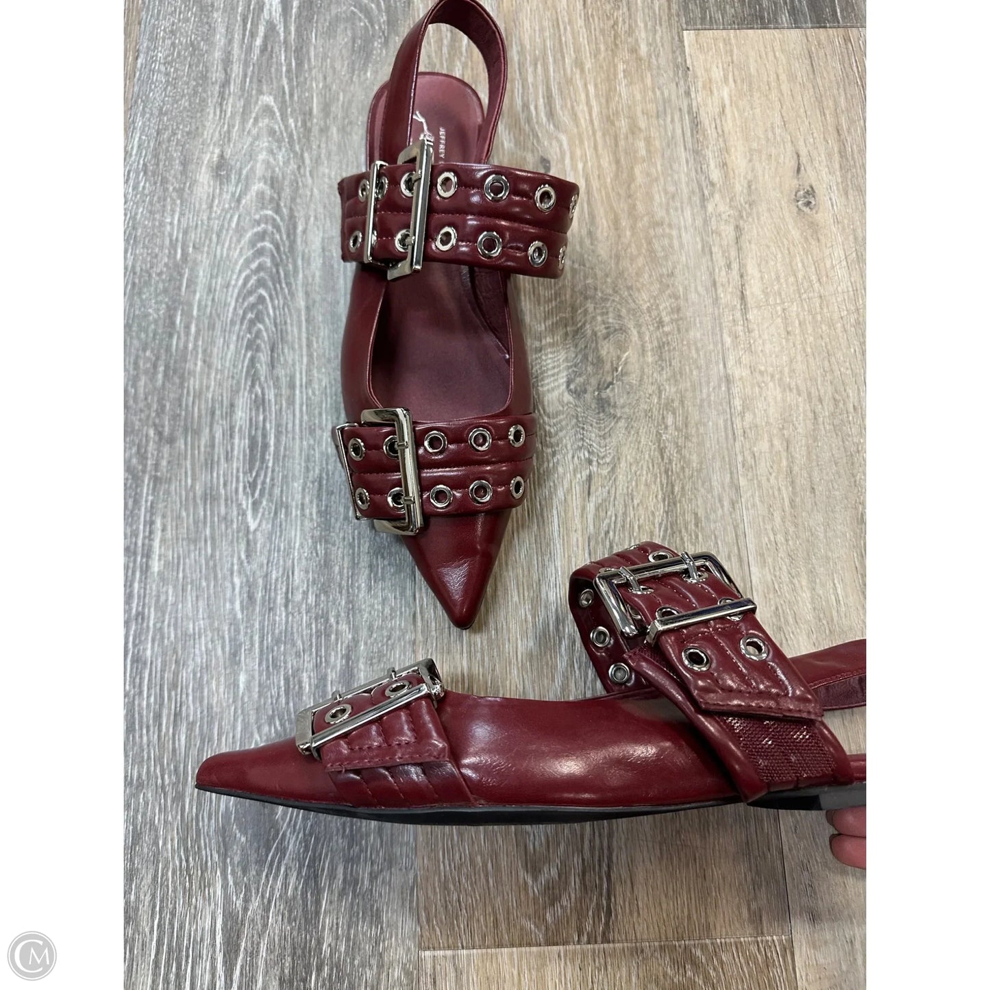 Shoes Flats By Jeffery Campbell In Maroon, Size: 9