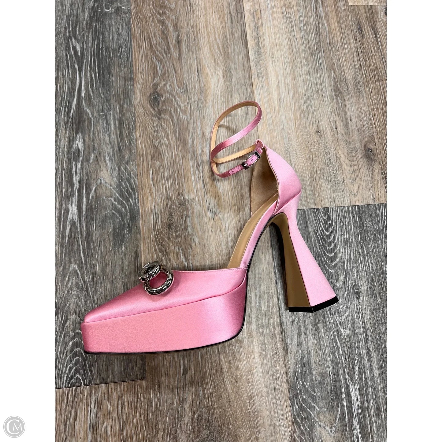 Shoes Designer Heels Platform By Mach & Mach In Pink, Size: 8.5/38.5