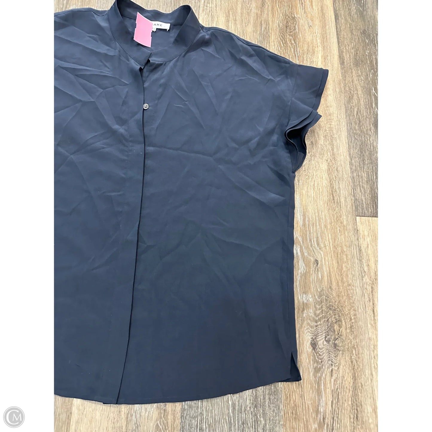 Blouse Designer By Frame In Navy, Size: L