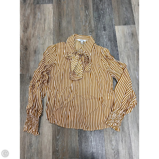 Blouse Designer By Lk Bennett In Striped Pattern, Size: 6