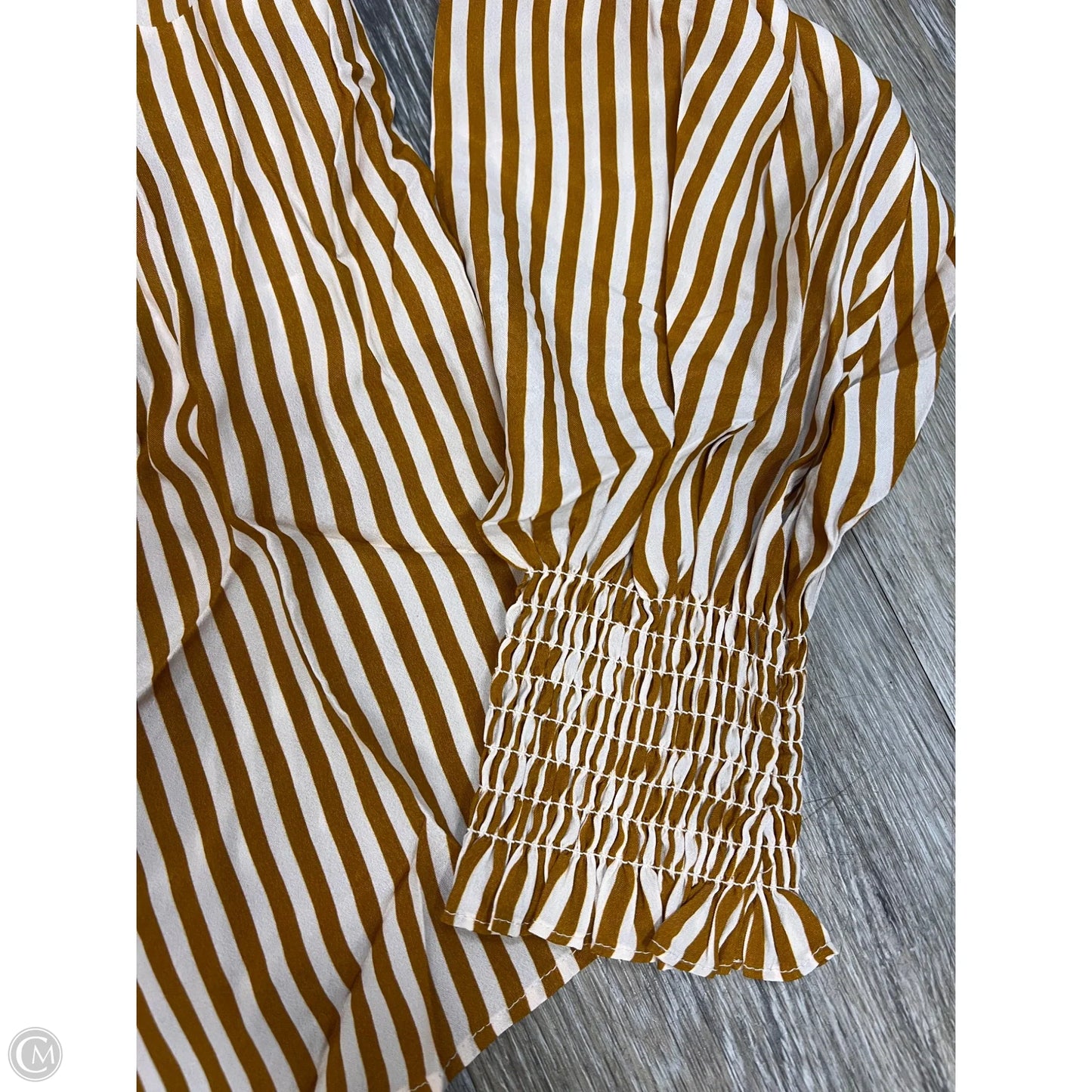 Blouse Designer By Lk Bennett In Striped Pattern, Size: 6