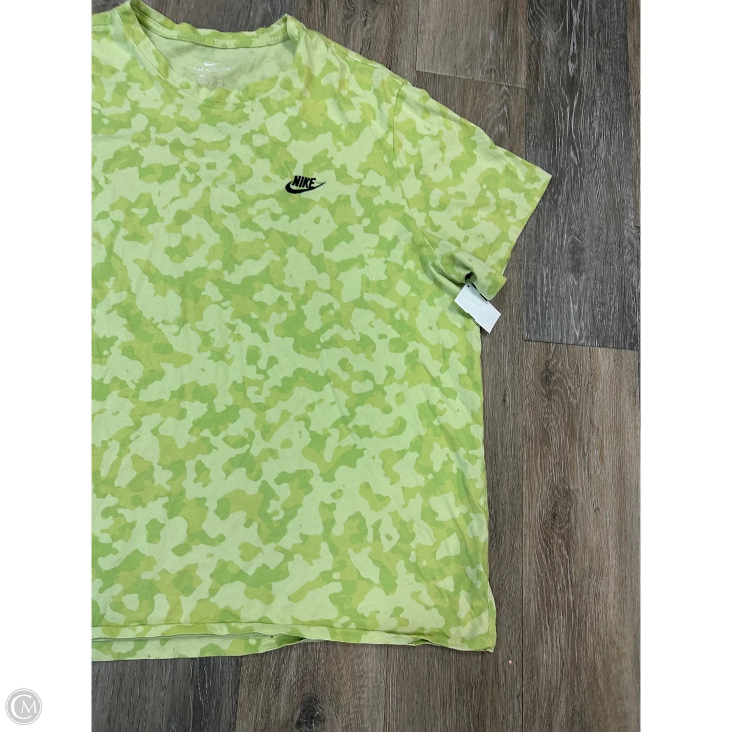 Athletic Top Short Sleeve By Nike Apparel In Green, Size: 3x