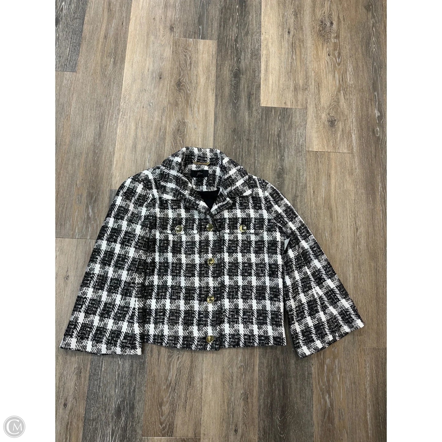 Blazer By J. Crew In Black & White, Size: 4