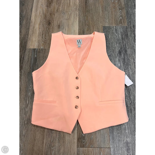 Vest Other By Worthington In Peach, Size: L