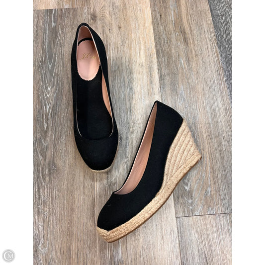 Sandals Heels Wedge By J. Crew In Black, Size: 8