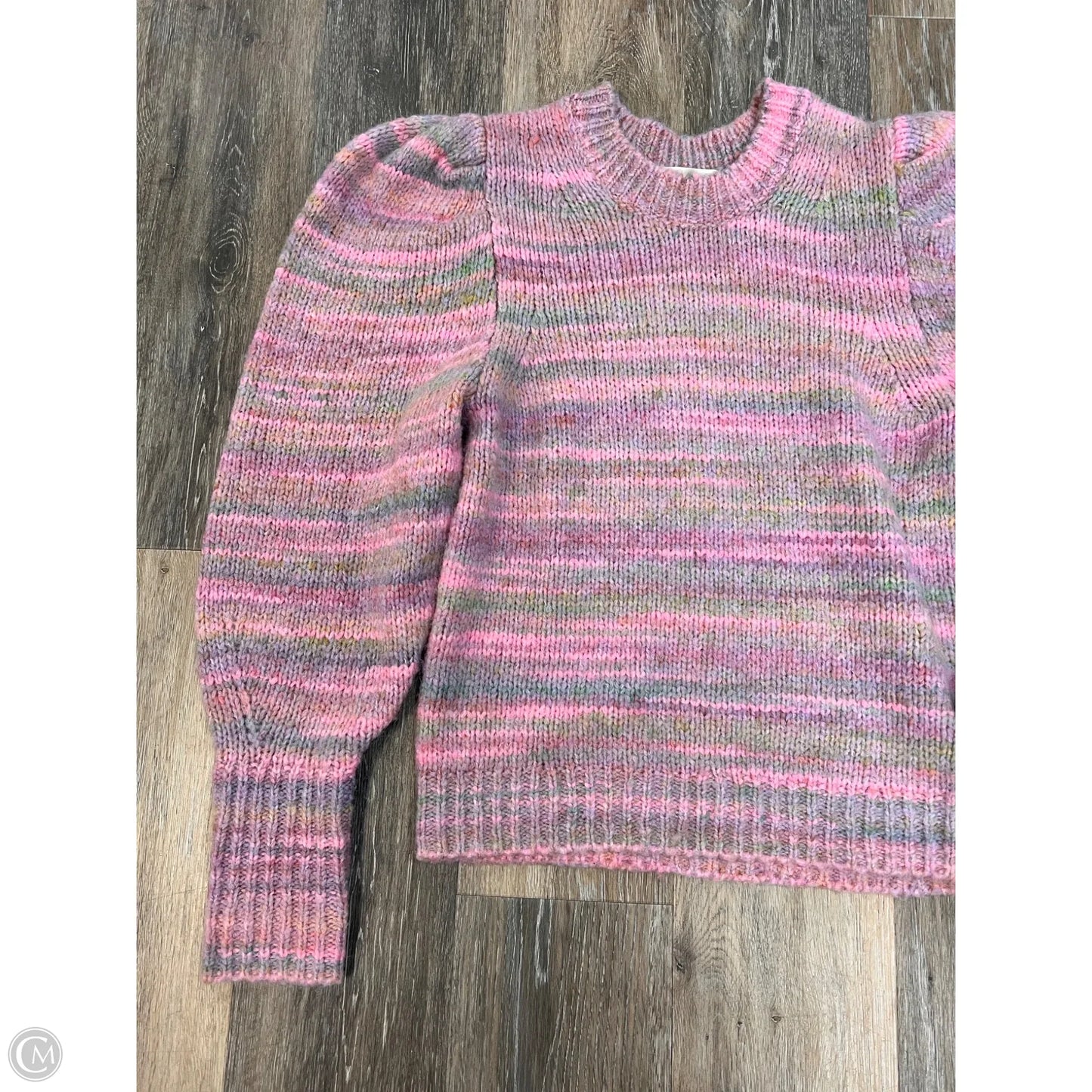Sweater Designer By Love Shack Fancy In Pink & Purple, Size: S