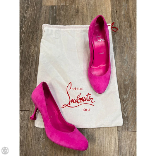Shoes Luxury Designer By Christian Louboutin In Pink, Size: 8