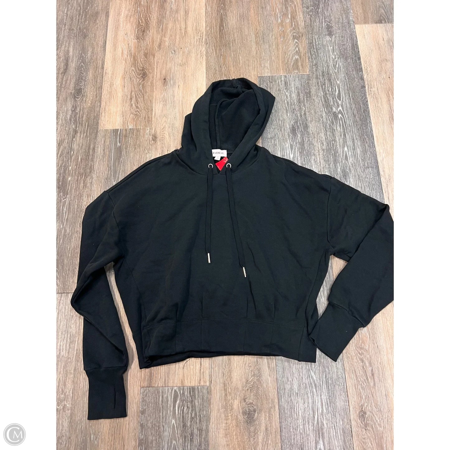 Sweatshirt Hoodie By Evereve In Black, Size: S