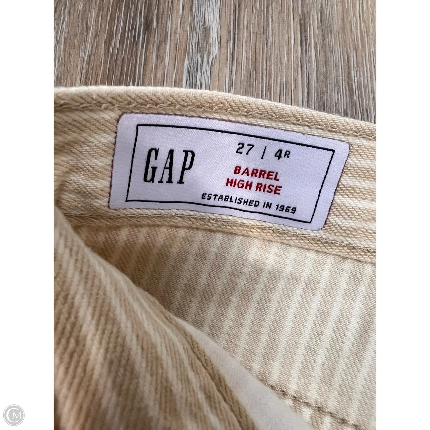 Jeans Wide Leg By Gap In Tan, Size: 4
