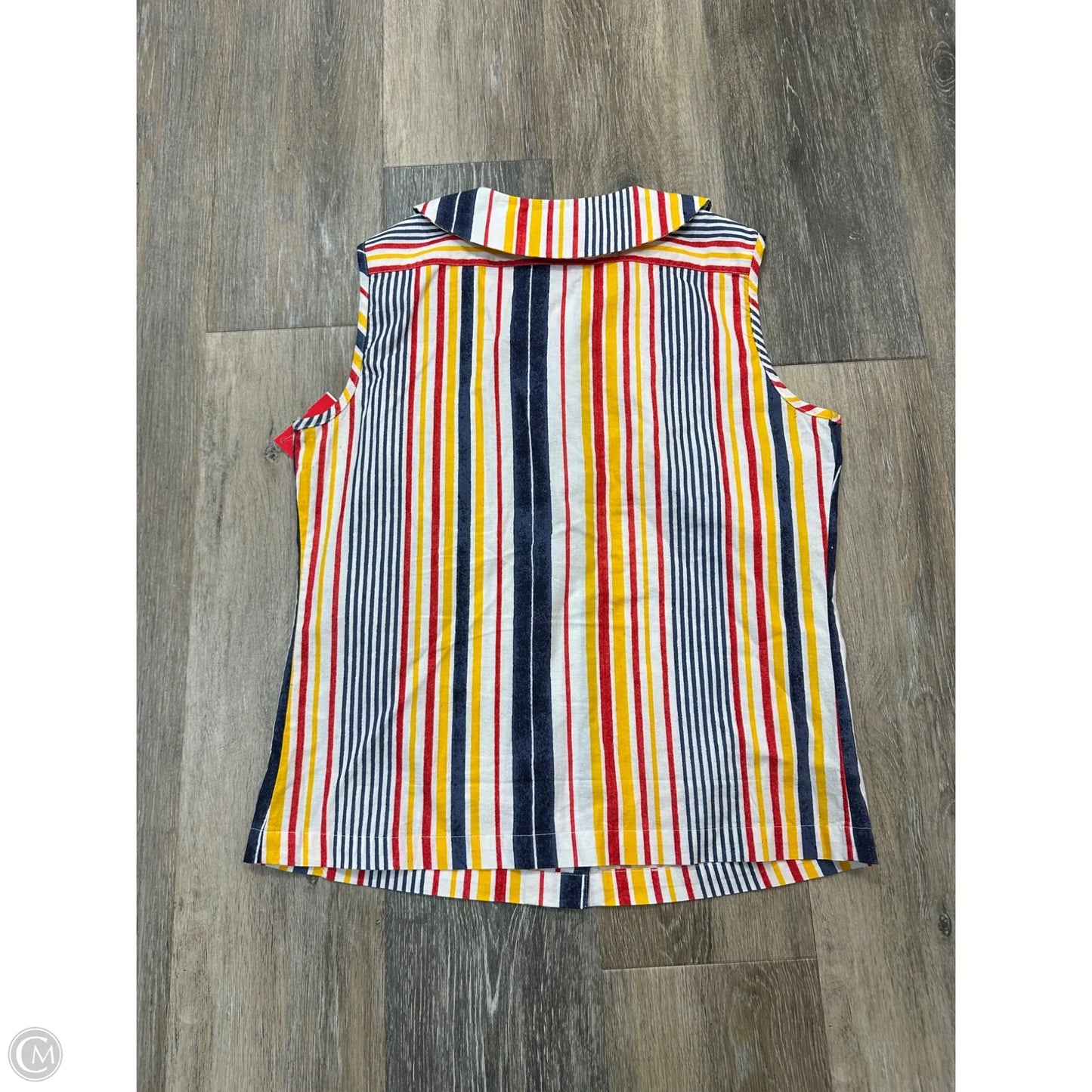 Top Sleeveless By Frances Valentine In Striped Pattern, Size: S