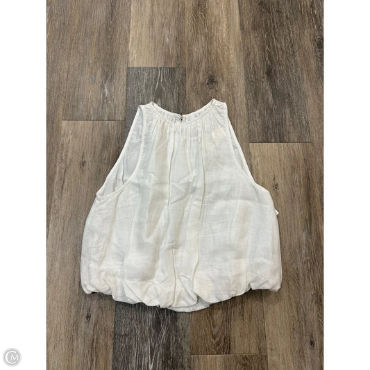 Top Sleeveless By Anthropologie In White, Size: S