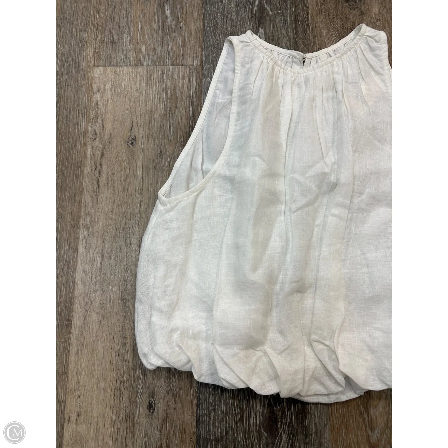 Top Sleeveless By Anthropologie In White, Size: S
