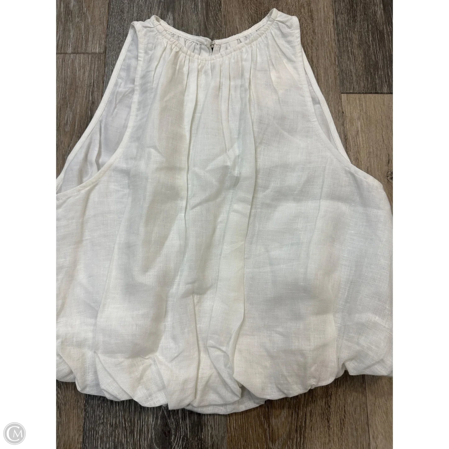 Top Sleeveless By Anthropologie In White, Size: S
