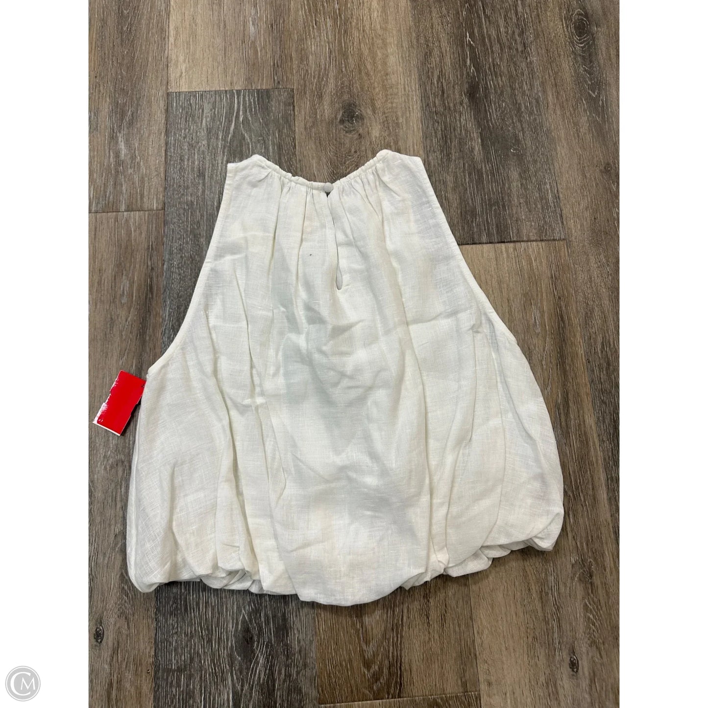 Top Sleeveless By Anthropologie In White, Size: S