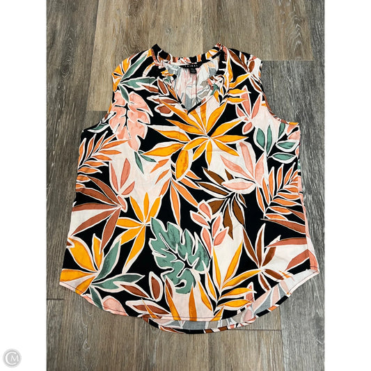 Top Sleeveless By Tribal In Multi-colored, Size: L