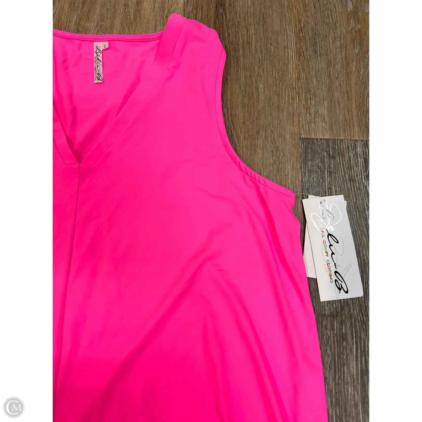 Tank Top By Lulu B In Pink, Size: L