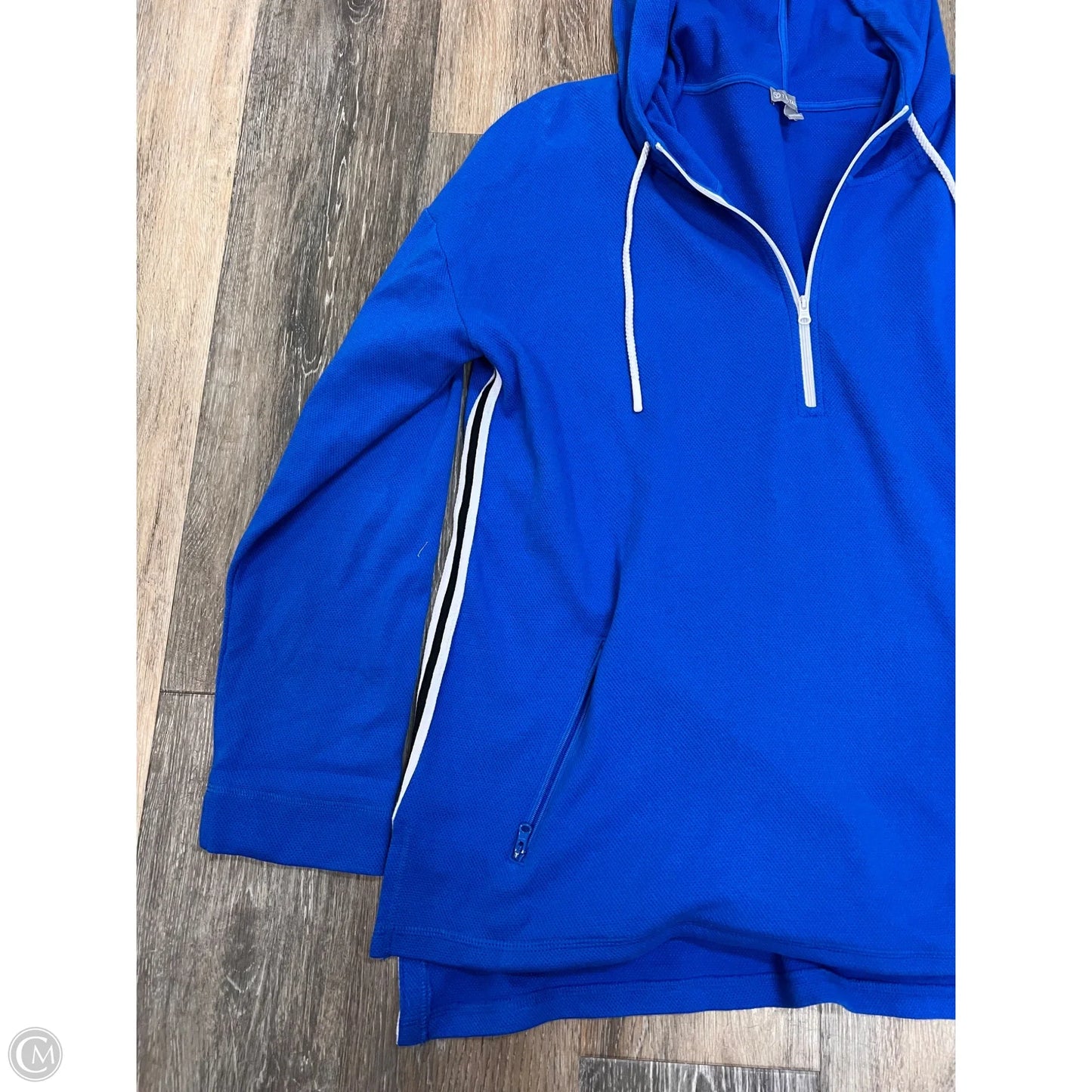 Sweatshirt Hoodie By Talbots In Blue, Size: L