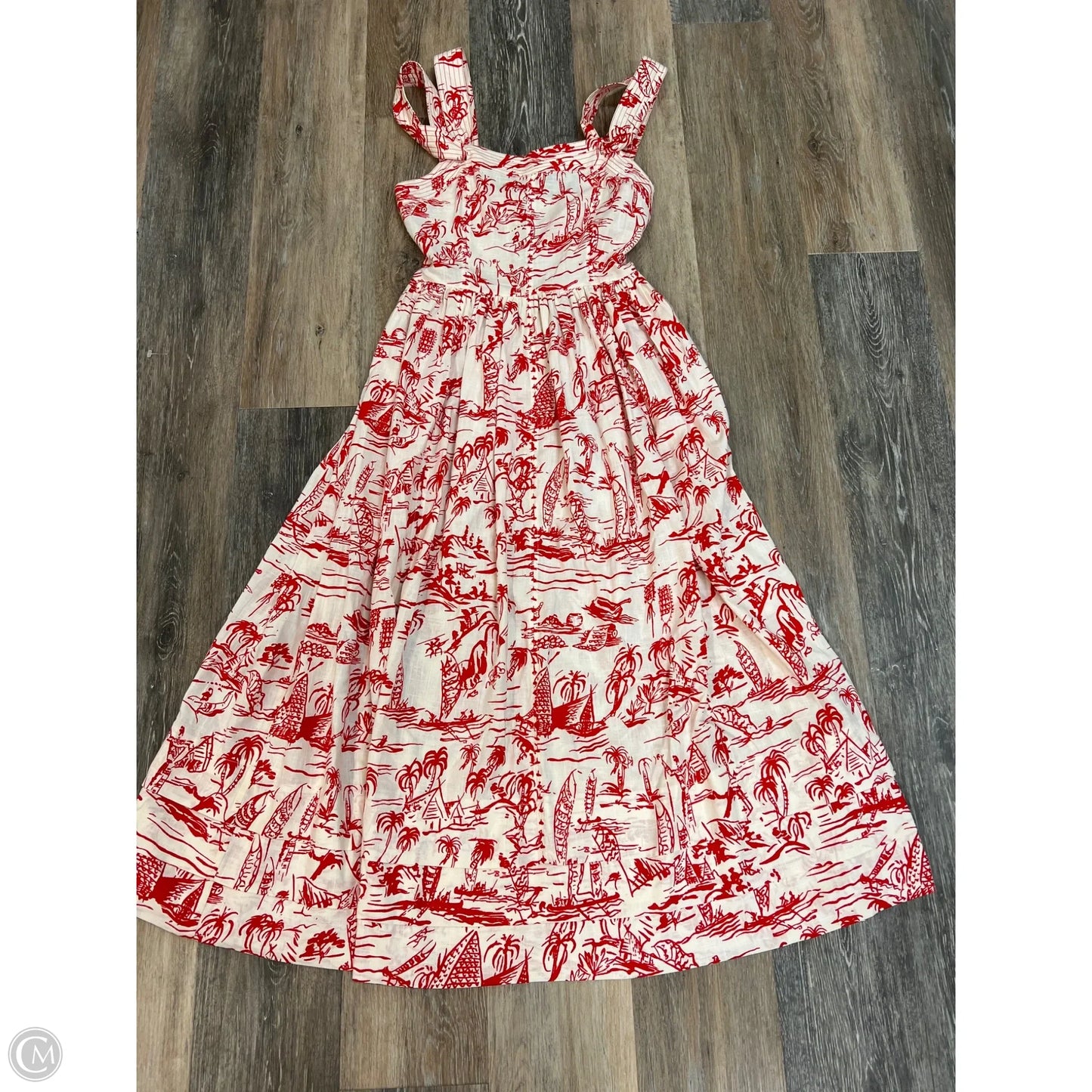 Dress Party Long By The Great. In Red, Size: 0