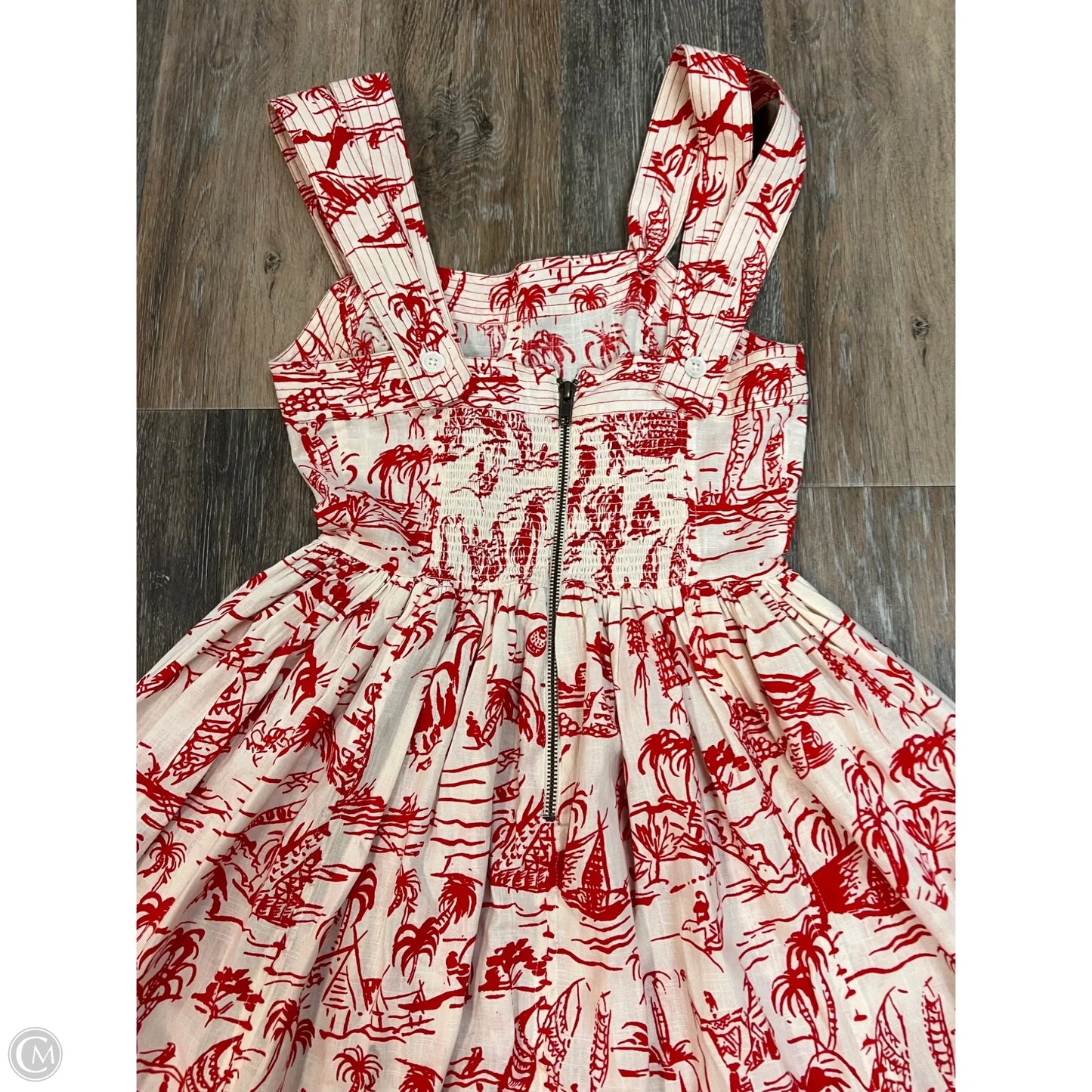 Dress Party Long By The Great. In Red, Size: 0