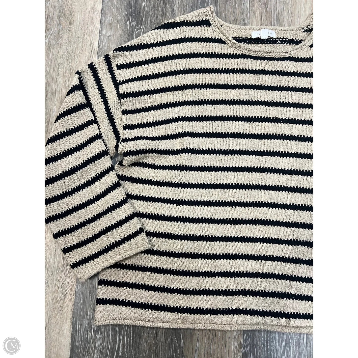 -Sweater By Blu Pepper In Striped Pattern, Size: M