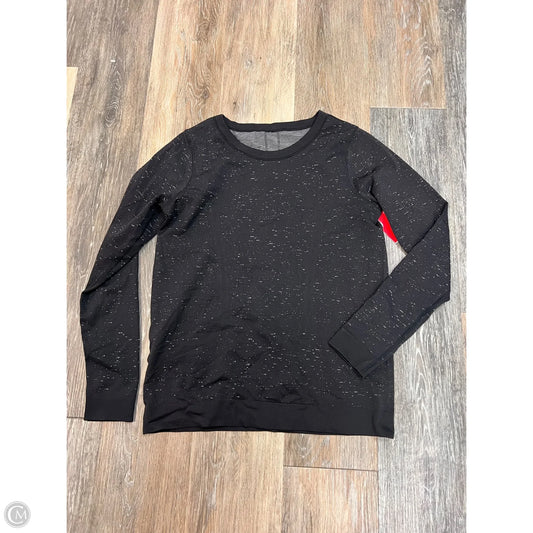Athletic Top Long Sleeve Crewneck By Lululemon In Black, Size: 6