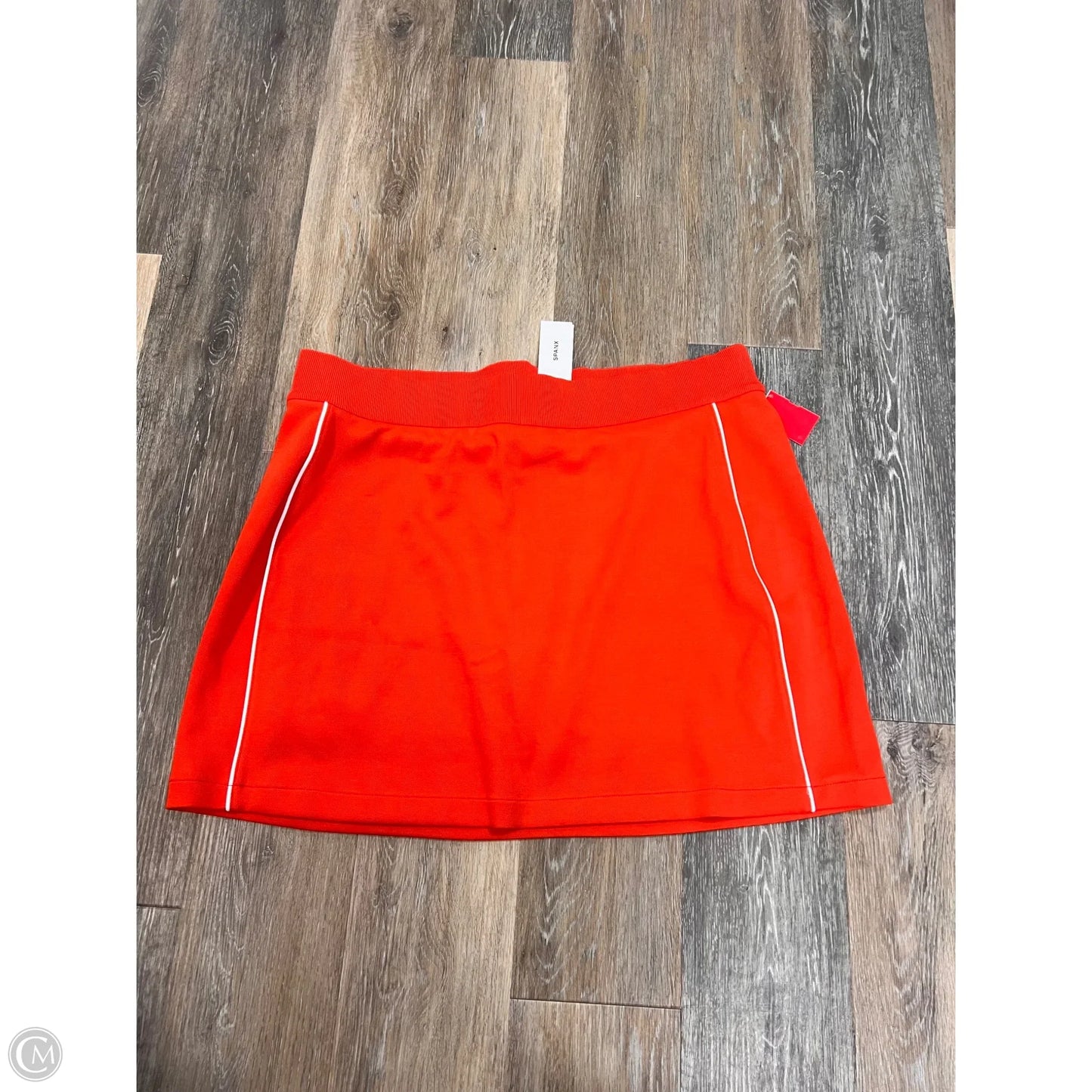-Athletic Skort By Spanx In Orange, Size: 1x