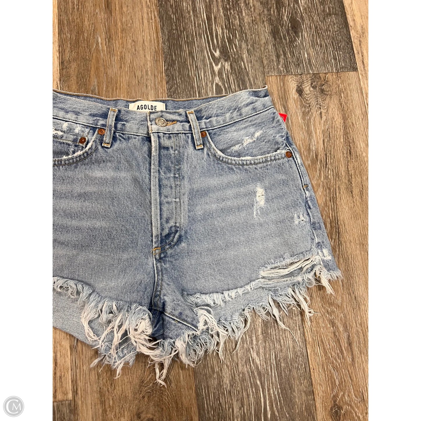 Shorts By Agolde In Blue Denim, Size: 2/26