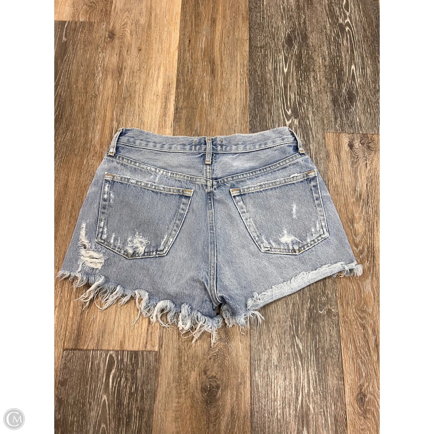 Shorts By Agolde In Blue Denim, Size: 2/26