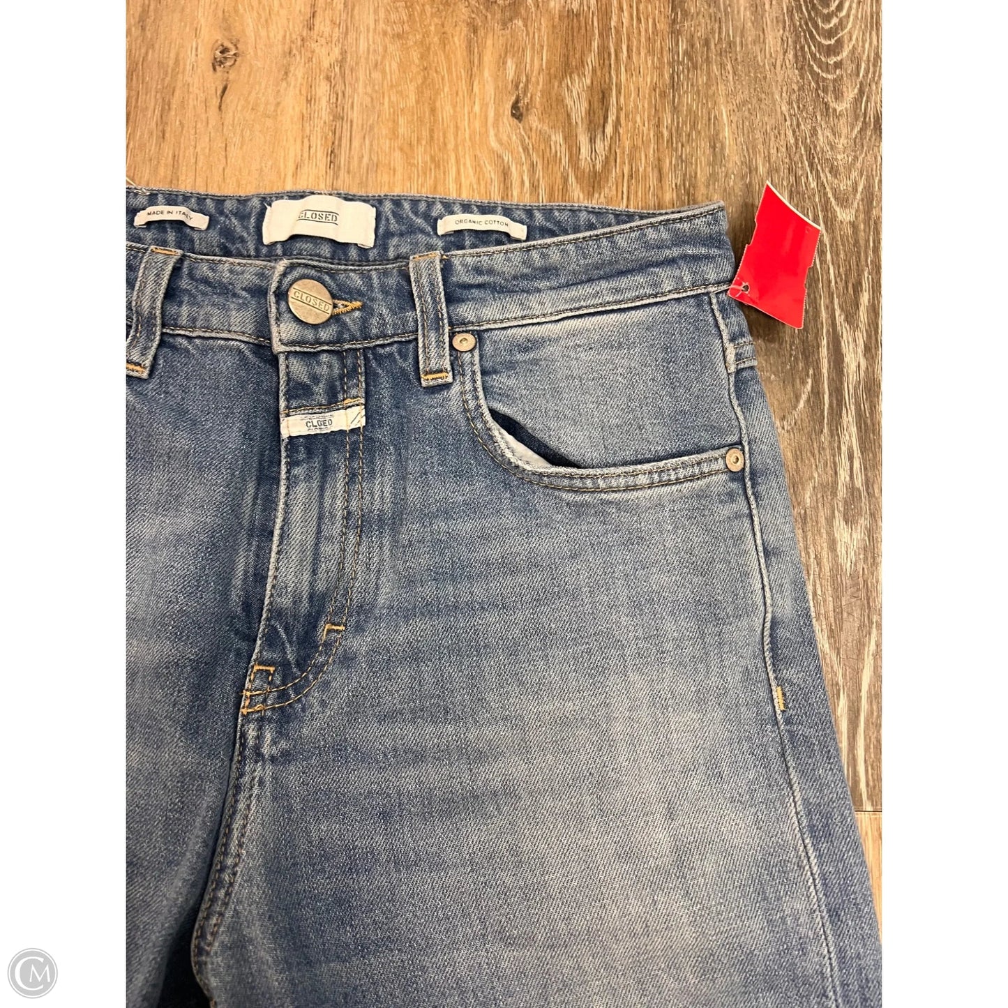 Jeans Straight By Closed In Blue Denim, Size: 4