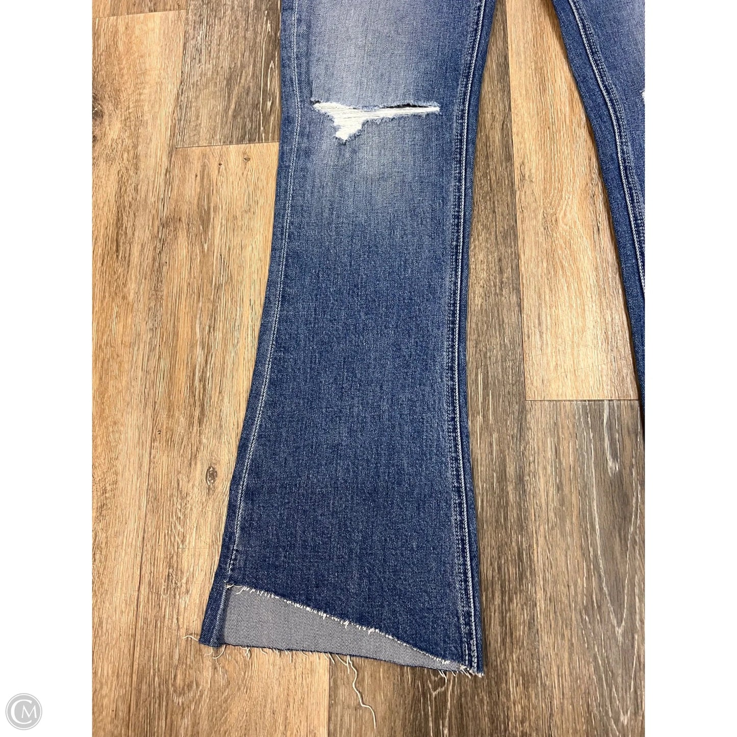 Jeans Straight By Mother In Blue Denim, Size: 2/26