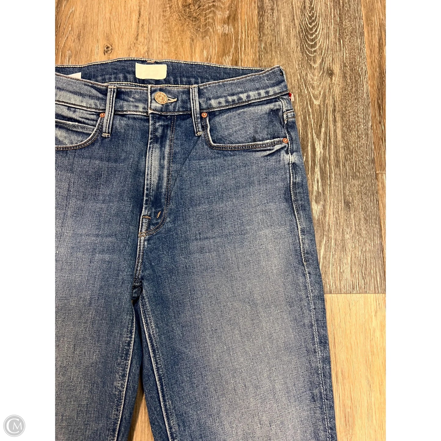 Jeans Straight By Mother In Blue Denim, Size: 2/26