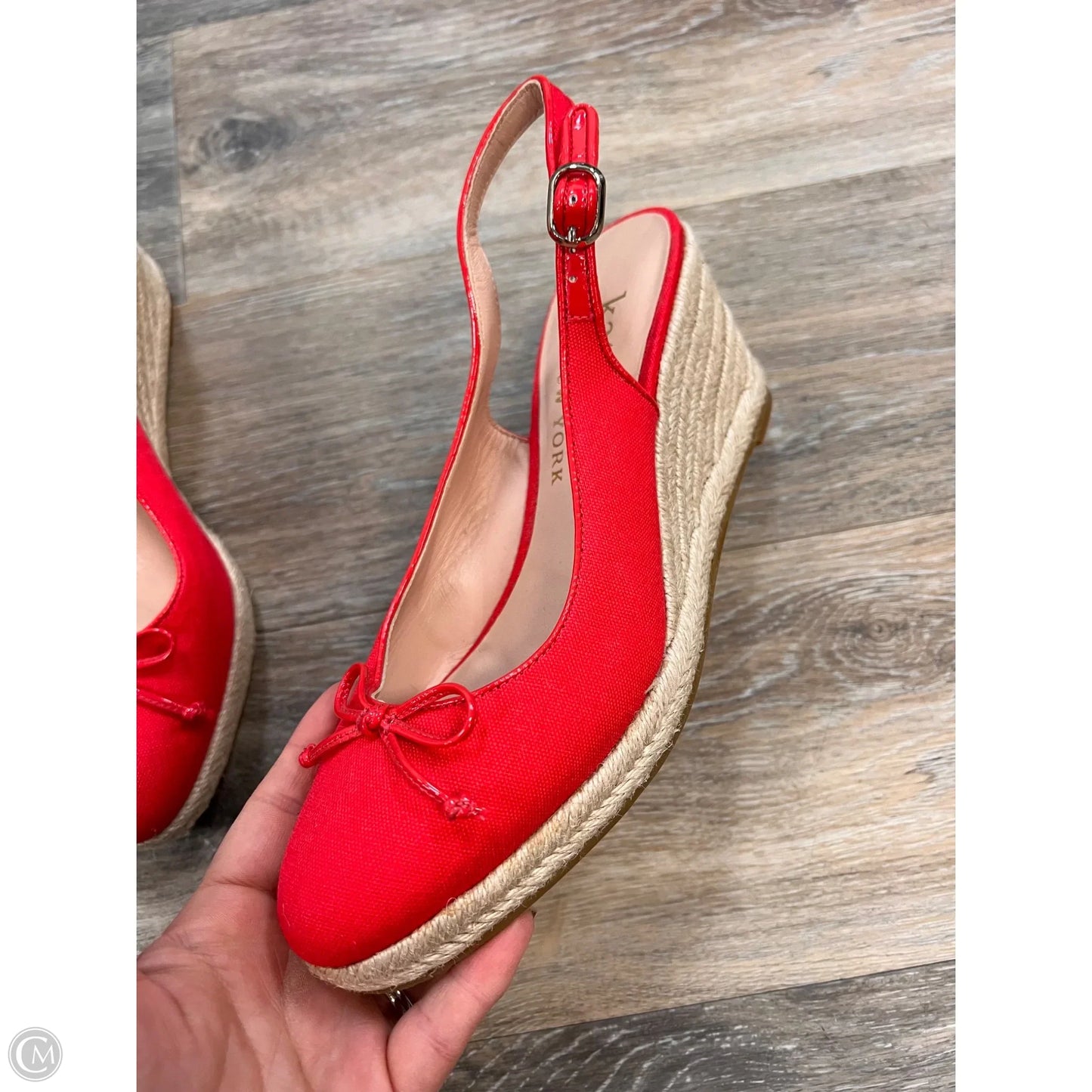 Sandals Designer By Kate Spade In Red, Size: 8