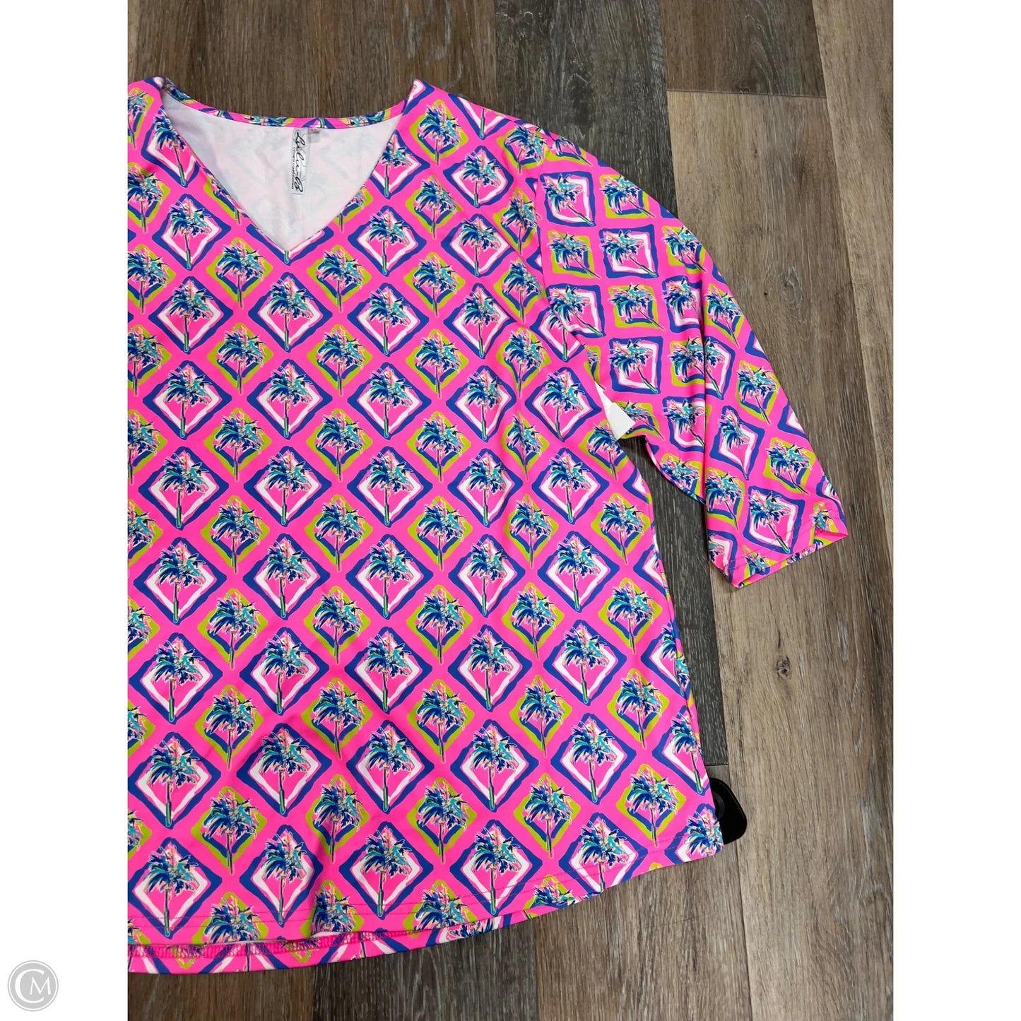 Top Long Sleeve By Lulu B In Pink, Size: 1x