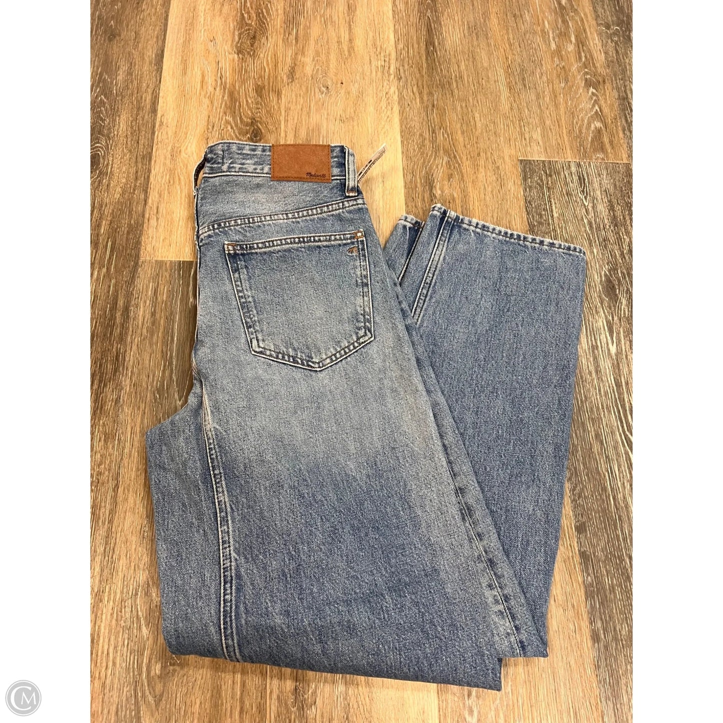 Jeans Straight By Madewell In Blue Denim, Size: 0/24 Tall