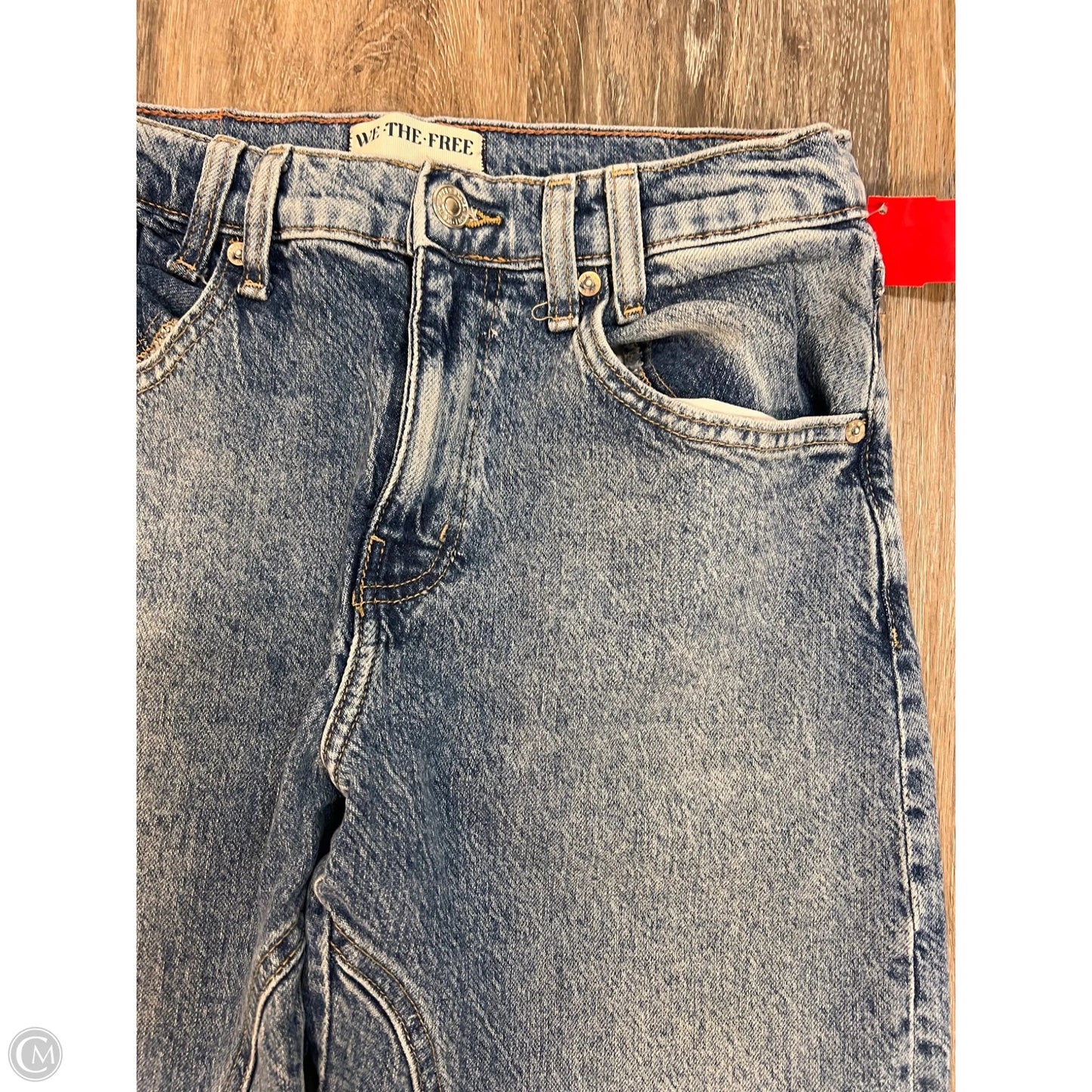 Jeans Wide Leg By We The Free In Blue Denim, Size: 4