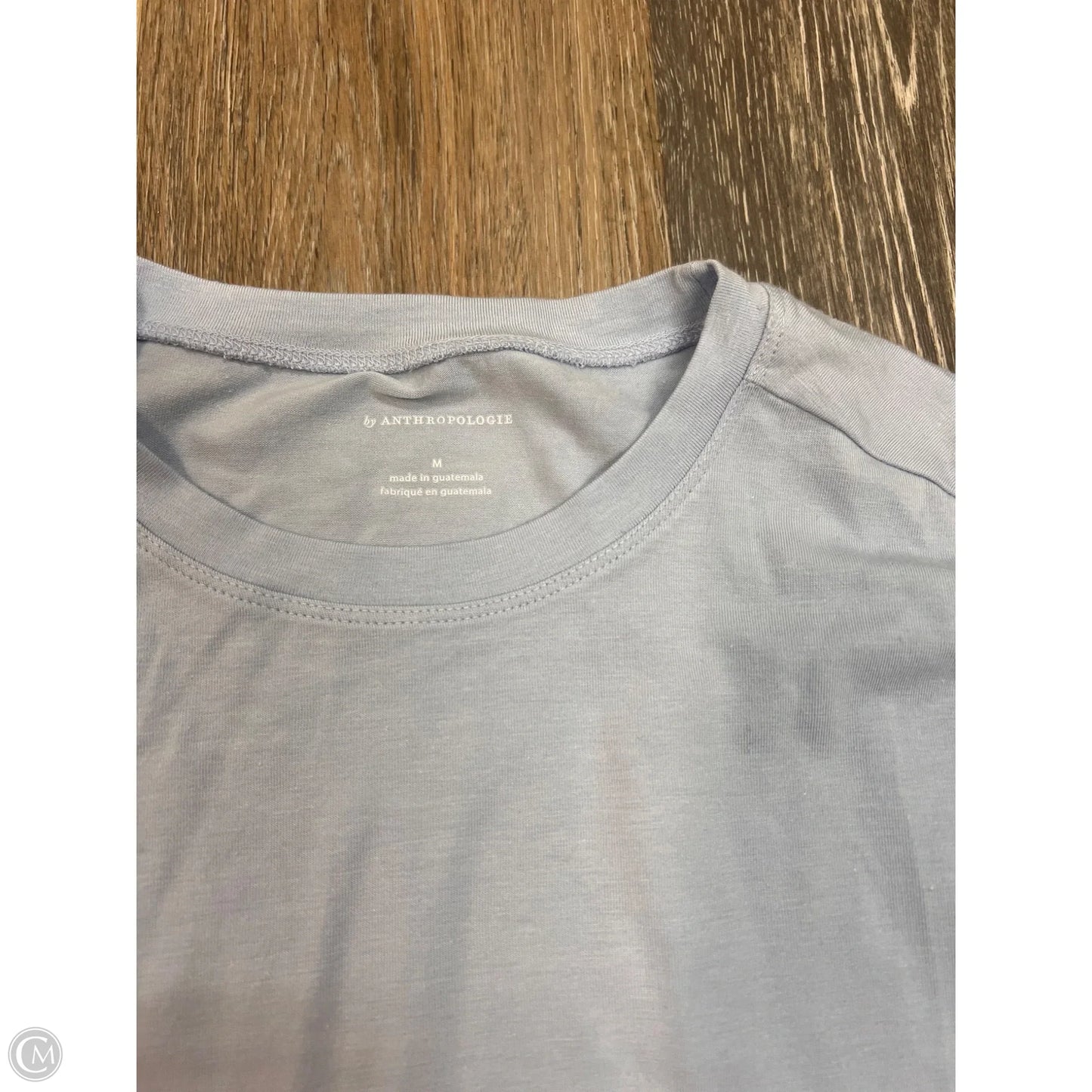 Top Short Sleeve By Anthropologie In Blue, Size: M