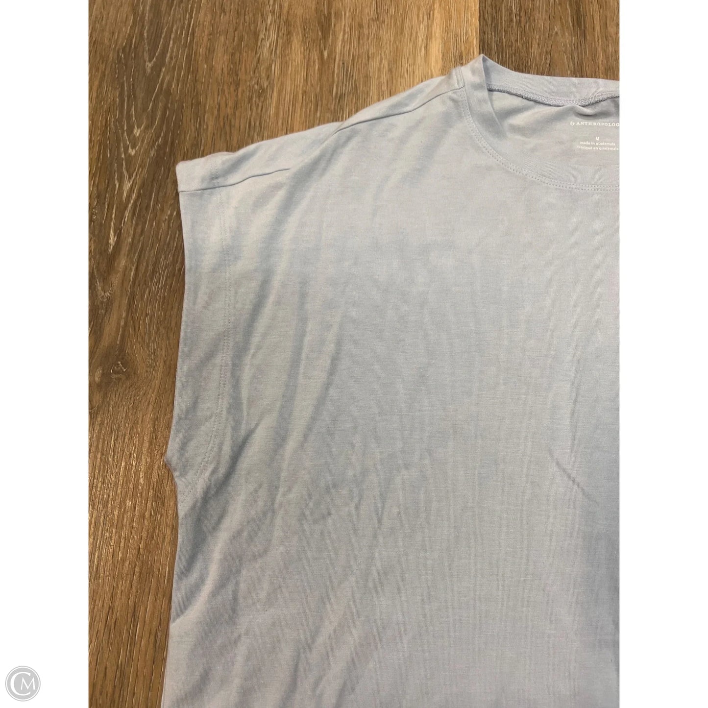 Top Short Sleeve By Anthropologie In Blue, Size: M