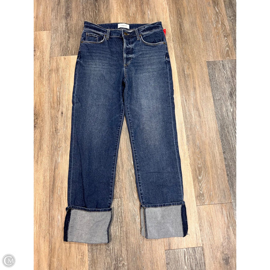 Jeans Straight By Evereve In Blue Denim, Size: 8